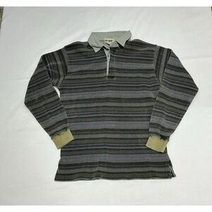 J Crew Polo Shirt Mens Small Green Vintage Textured 80s 90s 100% Cotton Taiwan